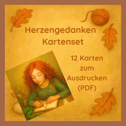 Herzensgedanken aus dem Filzland – 12 Karten + Gratis-Schreibkärtchen
