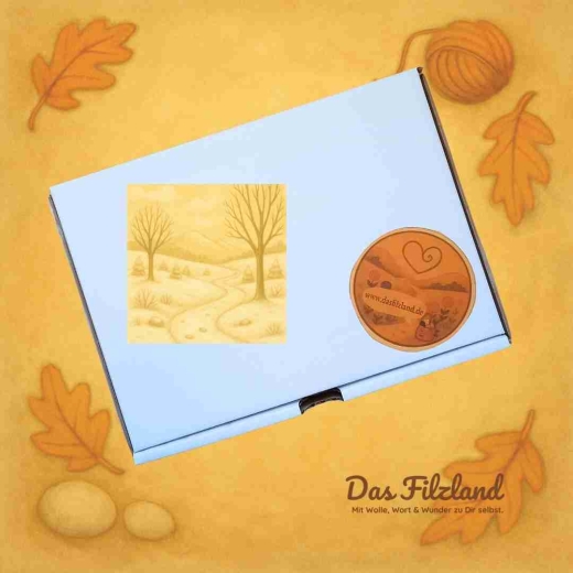 Winter im Filzland – Wärme für Herz & Hände, Materialbox für Rückzug, Kreativzeit & wärmendes Filzen