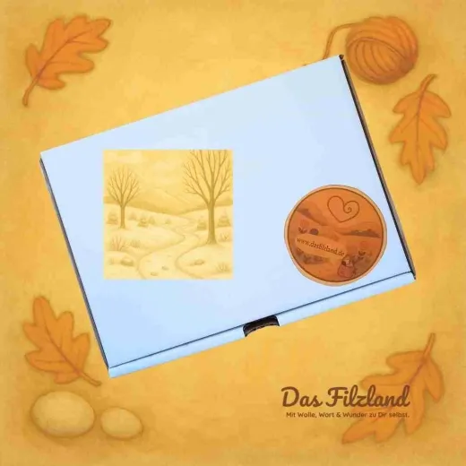 Winter im Filzland – Wärme für Herz & Hände, Materialbox für Rückzug, Kreativzeit & wärmendes Filzen