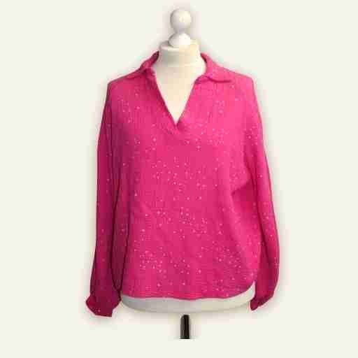 Musselinbluse „Abendfunkeln“ – ausgewählt für das Filzland