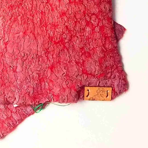 HS-10 Herbstglühen – Handstulpen mit Daumenloch in Rot, braun, grau