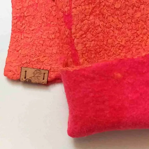 AS-8 Lebensfreude – Armstulpen ohne Daumenloch in Pink, Orange