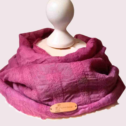 LS-1 Beerenzauber – Loop-Schal aus Wolle & Seide