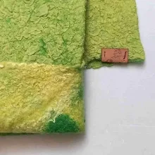 AS-16 Wiesenzauber - Armstulpen ohne Daumenloch, grüner Farbverlauf