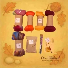 Regenbogenfädchen – Herzfaden | Materialbox zum freien Filzen