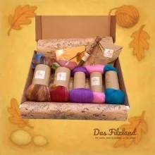 Regenbogenfädchen – Seelenfaden | Materialbox zum freien Filzen