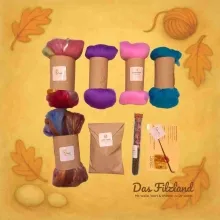 Regenbogenfädchen – Seelenfaden | Materialbox zum freien Filzen