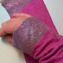 AS-10 Magentatraum – Armstulpen ohne Daumenloch, pink, Regenbogen AS-10 Magentatraum – Armstulpen ohne Daumenloch, pink, Regenbogen