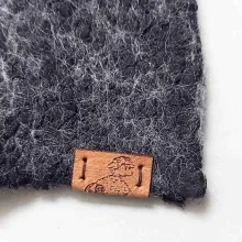 HS-3 Schattenspiel – Handstulpen ohne Daumenloch, in Grau-Schwarz HS-3 Schattenspiel – Handstulpen ohne Daumenloch, in Grau-Schwarz