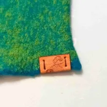 HS-9 Morgentau – Handstulpen ohne Daumenloch, Hellgrün,grün, blau