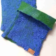 HS-7 Himmelswiese – Handstulpen ohne Daumenloch, in blau,grün HS-7 Himmelswiese – Handstulpen ohne Daumenloch, in blau,grün