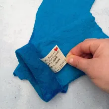 AS-15 Wassertraum - Armstulpen mit Daumenloch in Türkisblau