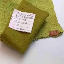 AS-1 Blätterspiel- Armstulpen ohne Daumenloch,Lichtdurchflutetes Hellgrün und erdiges Olivgrün