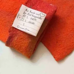 AS-13 Regenbogenland - Armstulpen ohne Daumenloch, orange,bunter Farbverlauf