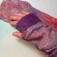 AS-11 Magie- Armstulpen mit Daumenloch in Violett, Lila und Rosa