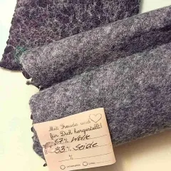 HS-3 Schattenspiel – Handstulpen ohne Daumenloch, in Grau-Schwarz
