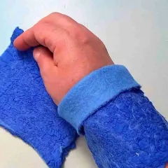 HS-4 Azurblüte – Handstulpen ohne Daumenloch