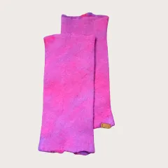 AS-6 Florale Fantasie - Armstulpen ohne Daumenloch in Lila und Pink
